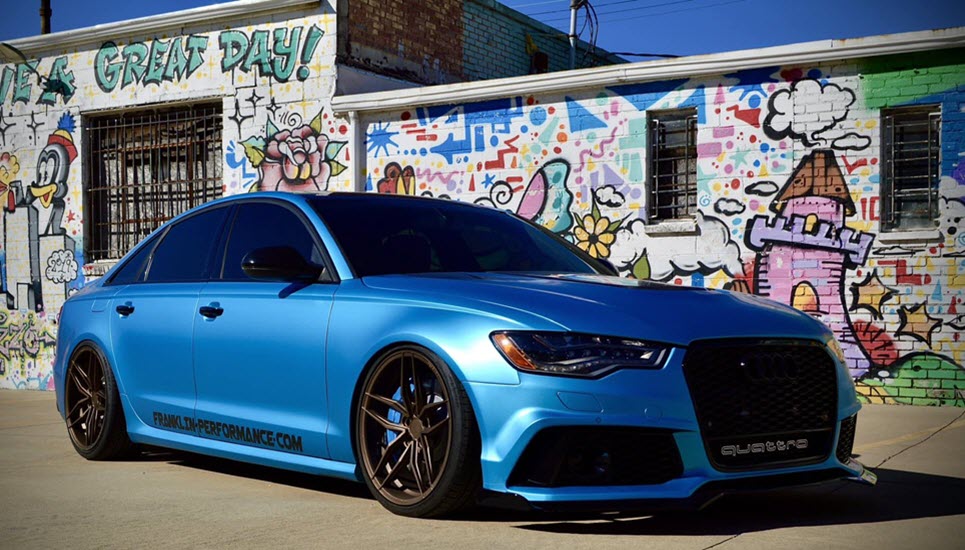 Audi With Performance Wheels & Tires Installed