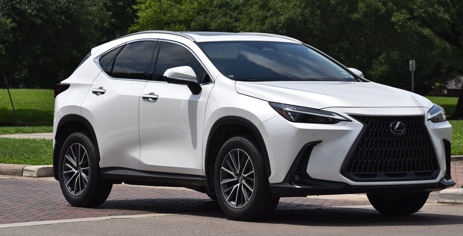White Lexus NX 300 SUV